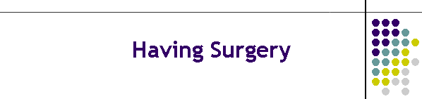 Having Surgery